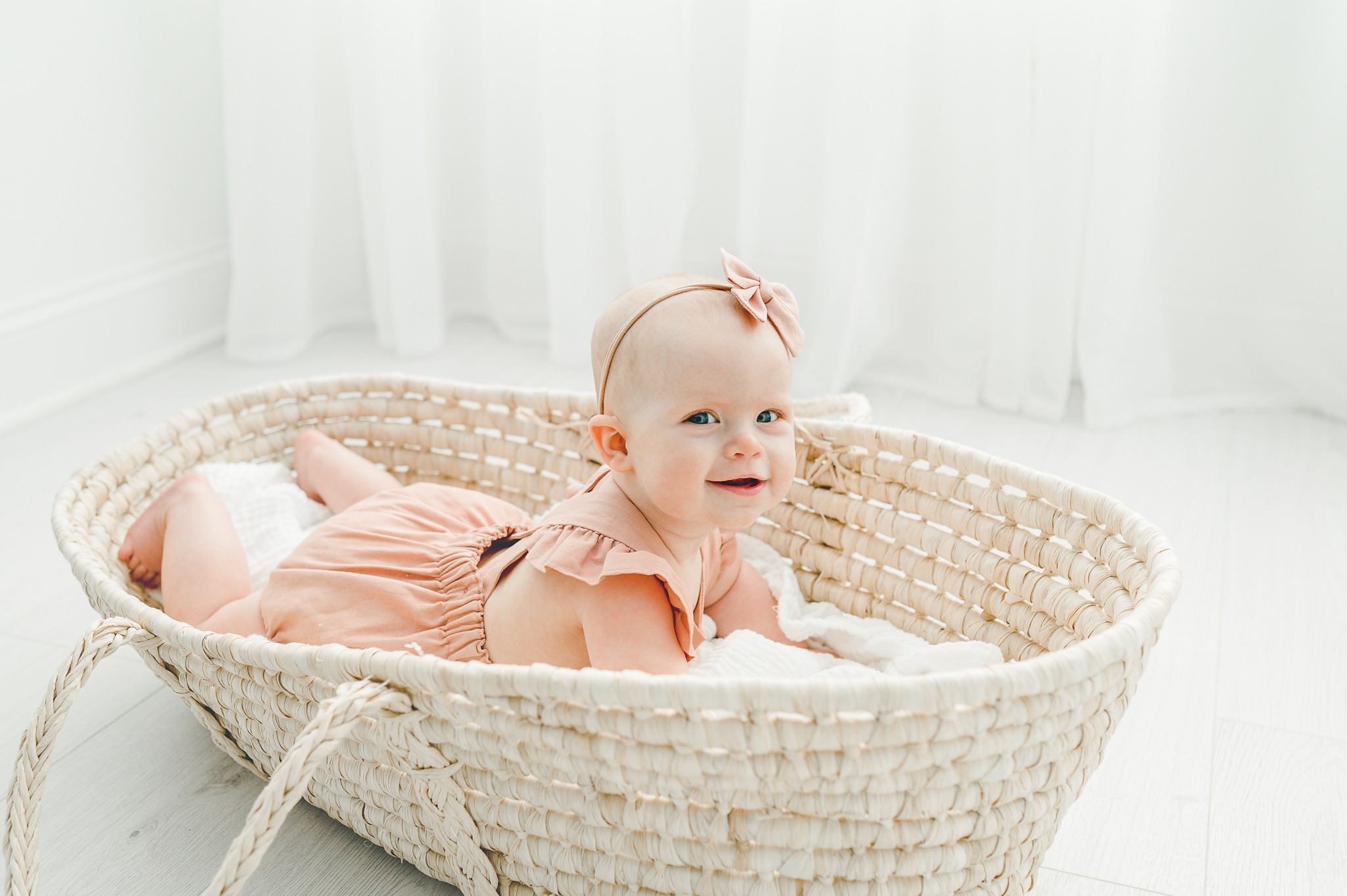 Baby Photographer in Dayton Studio | Piper at Tummy Time