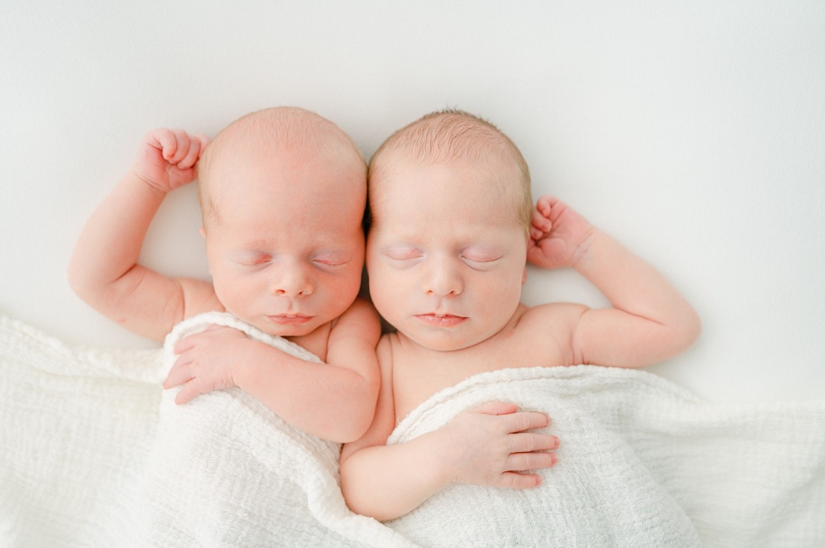 Welcoming Newborn Twins | Family Studio Session | Colin & Carson