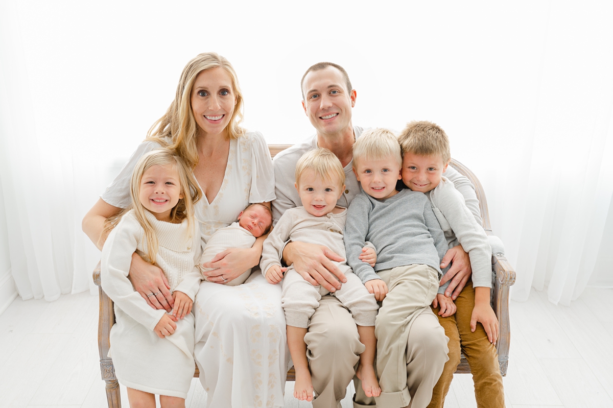 Family of Seven | Newborn Photography Session