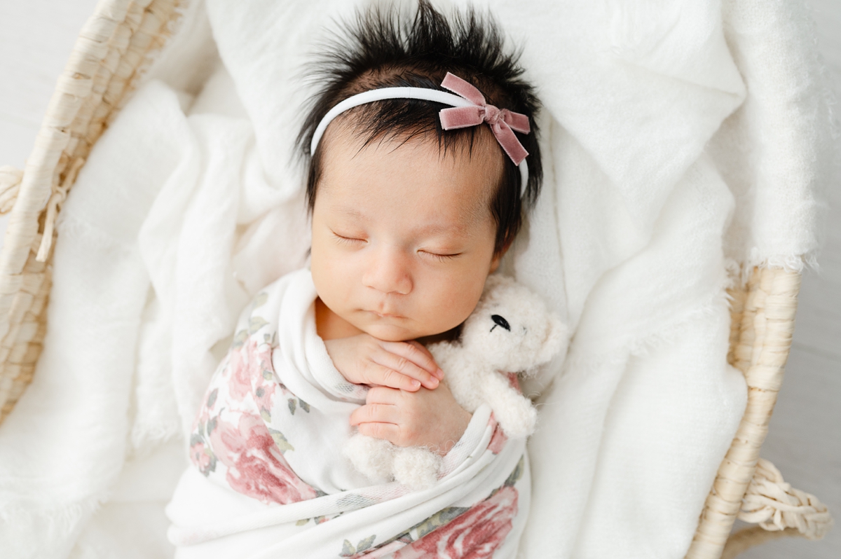 Older Newborn Photography Session | One Month Baby Girl